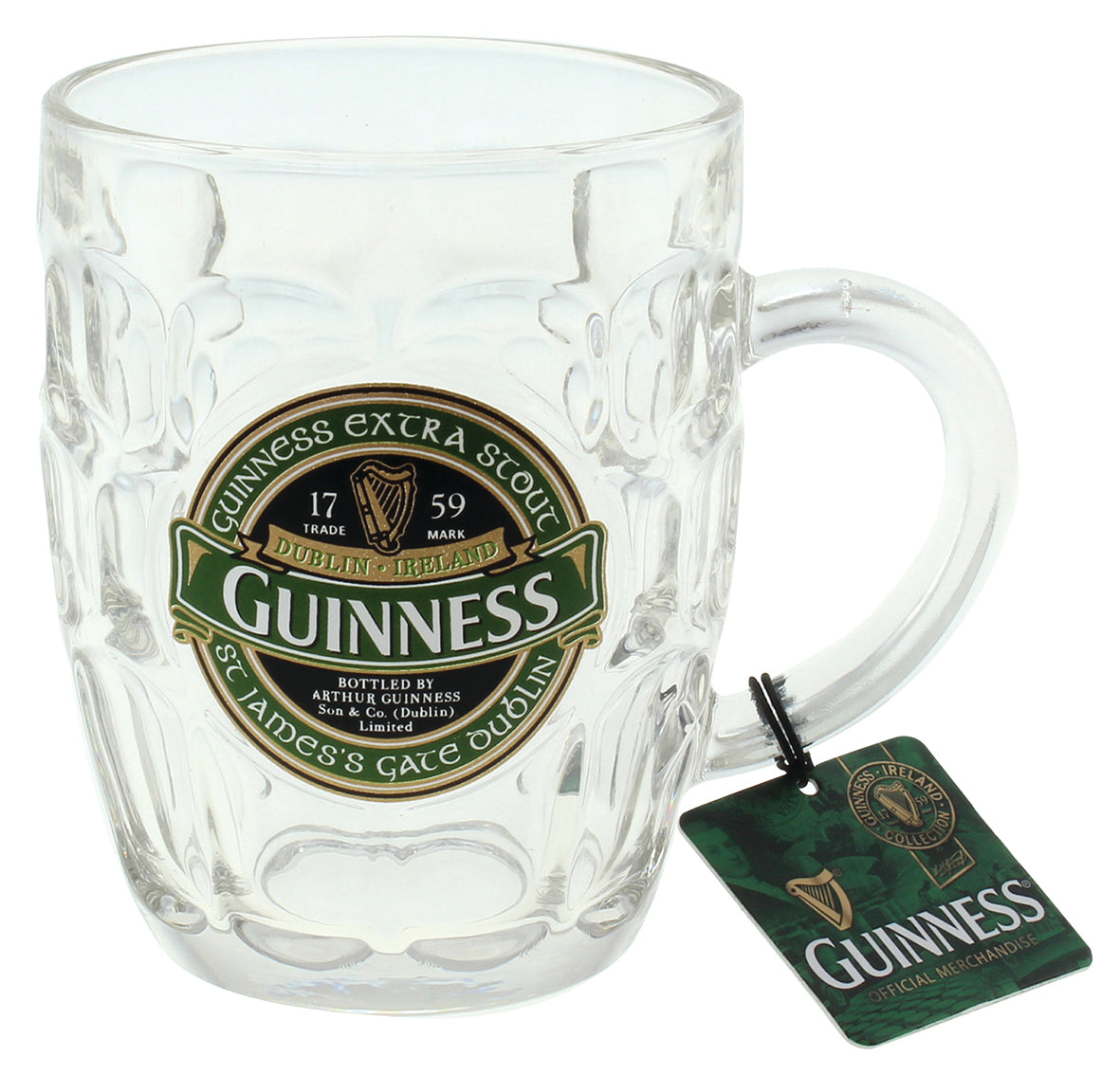 Guinness Ireland - Dimpled Tankard with tag.