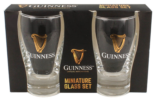 Guinness UK Miniature Glass Set.
