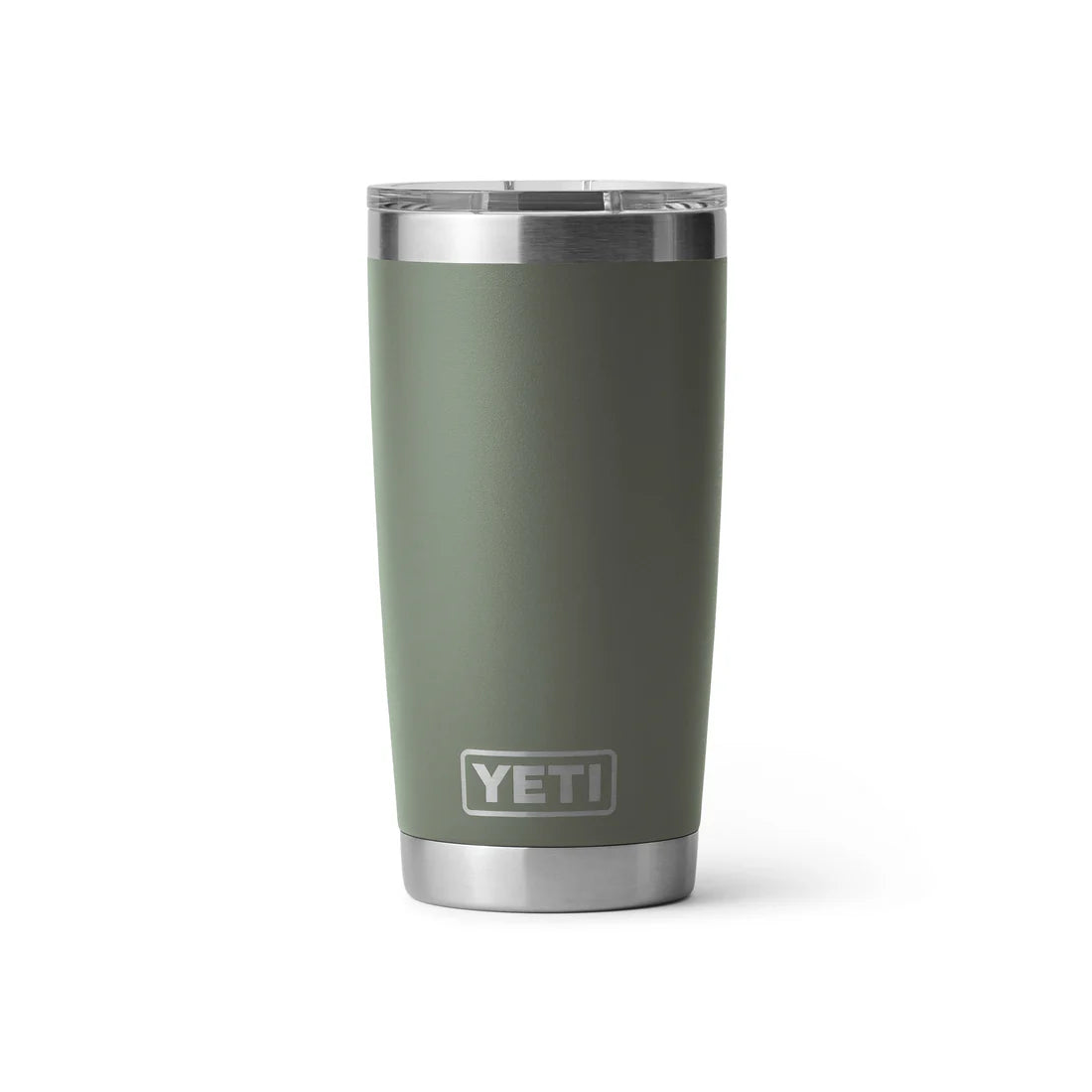 The Guinness Six Nations YETI 20oz green tumbler, by Guinness Webstore UK, features a stainless steel rim and base with the YETI logo on the front—an ideal addition to any Rugby Tumbler collection.