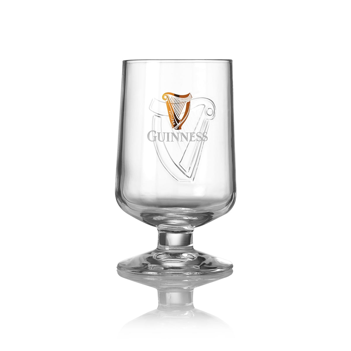 Guinness Embossed Stem Glass 420ml - 2 Pack