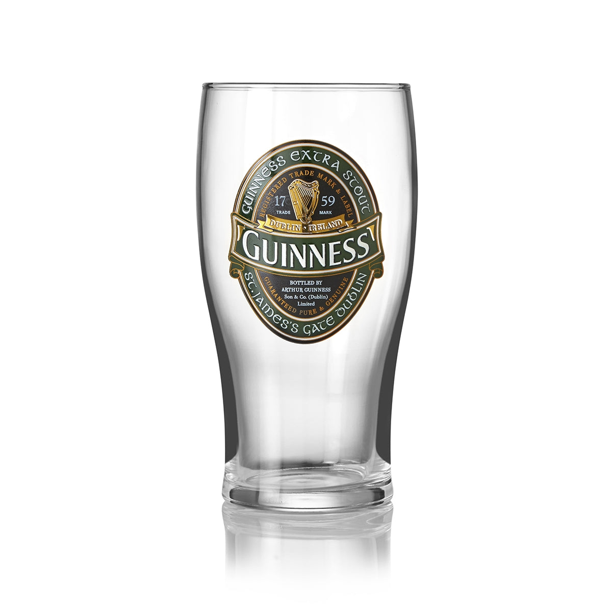 Description: Authentic Guinness Ireland Collection Pint Glass - 2 Pack imported from Ireland. Perfect for enjoying a classic pint of Guinness in style.