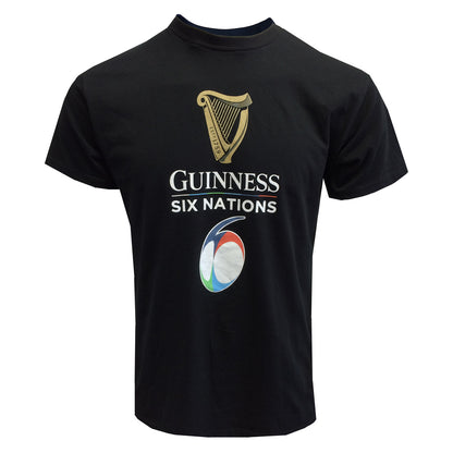 Guinness UK Black Guinness Six Nations T-Shirt.