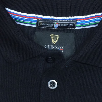 Guinness UK Six Nations Black Polo, perfect for Six Nations enthusiasts.