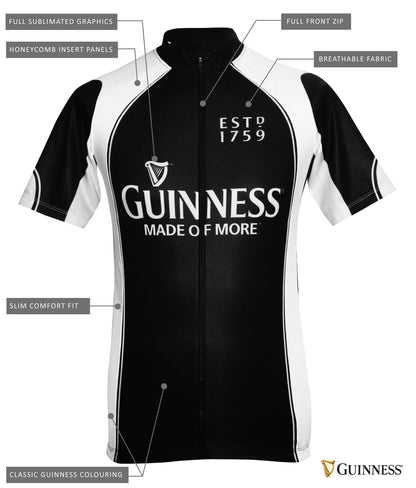 The Guinness UK Cycling Jersey is a high-performance race cut jersey designed to deliver optimal performance results. Made of top-quality materials, this jersey is perfect for cyclists seeking superior comfort and breathability. With
