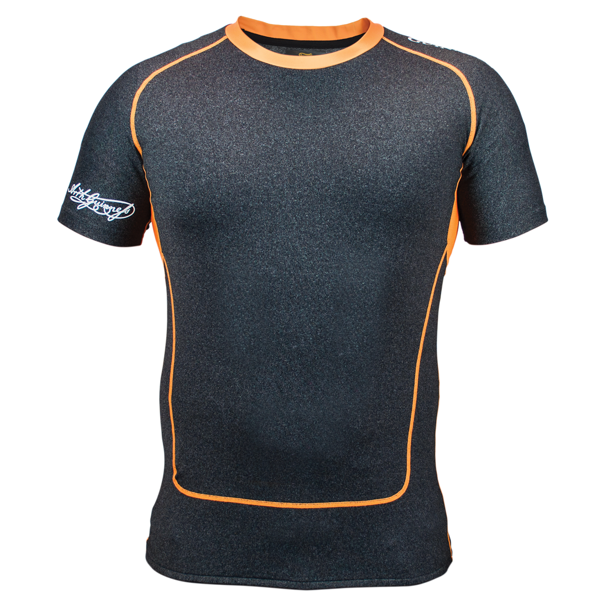 A Guinness Compression Top Orange by Guinness UK, perfect for the gym.