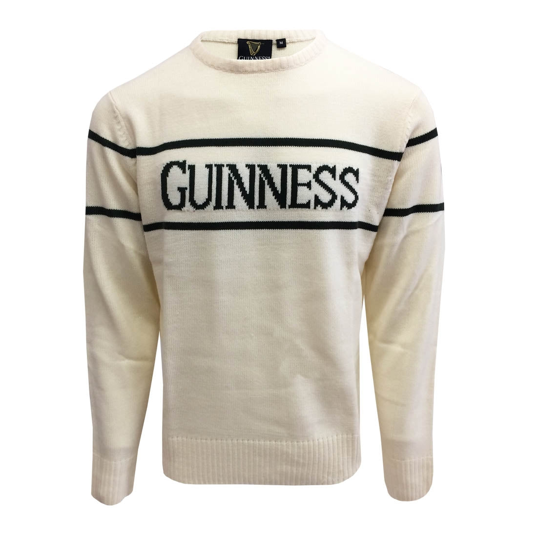 A Guinness Cream Crew Neck Jumper.