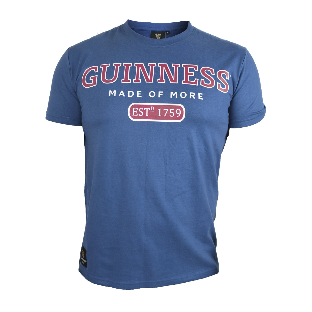 Guinness UK Blue Trademark Label T-Shirt made of rope.