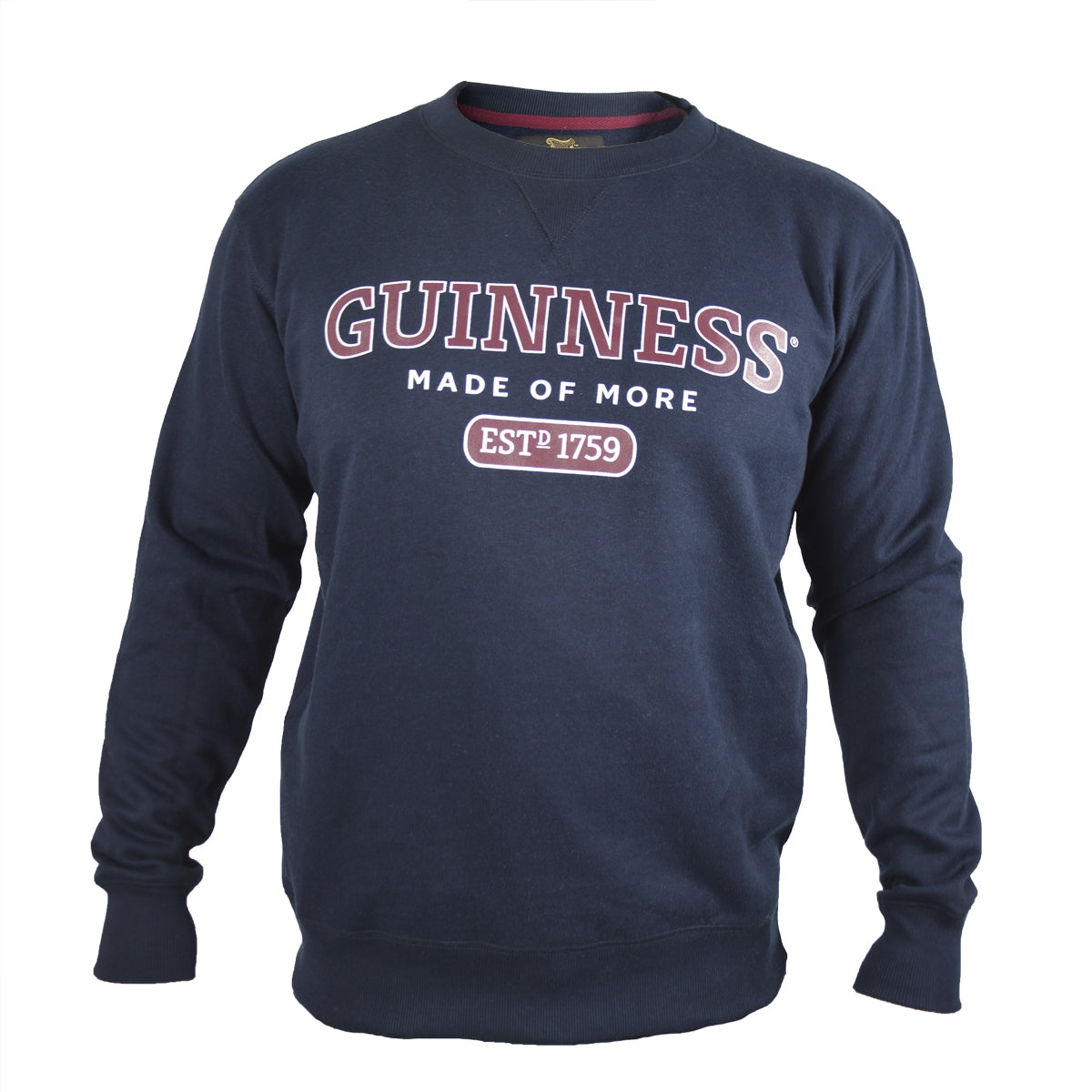 Stay warm in the chilly cold winters with this Guinness Navy Crew Neck Sweater from Guinness UK. The smart casual look of this sweatshirt is perfect for those who appreciate quality clothing made in Ireland.