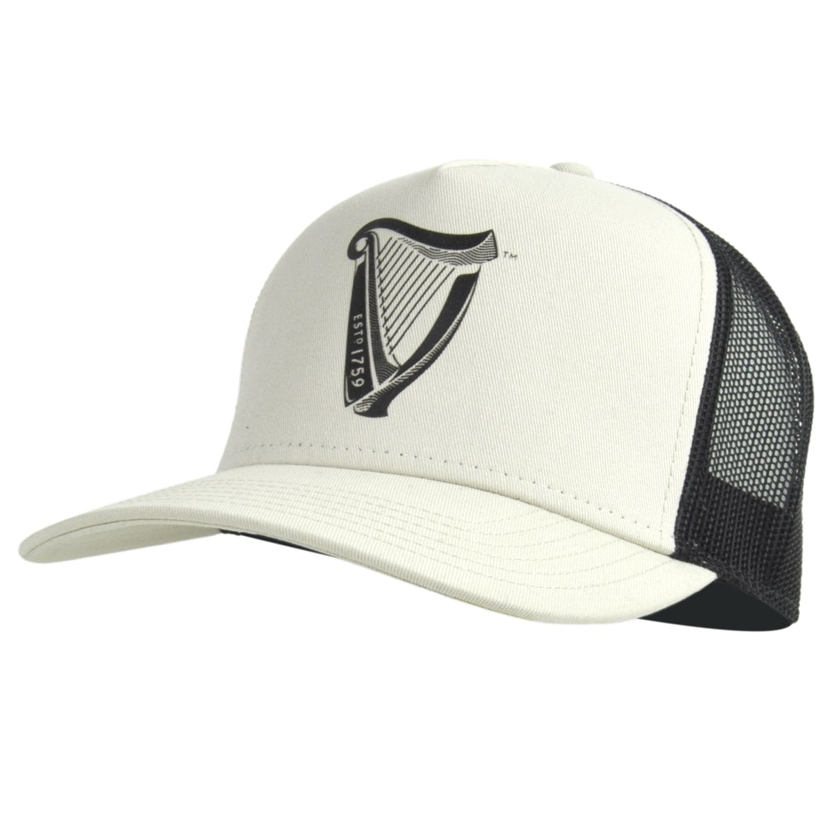 A Guinness UK Premium Beige with Black Harp Cap hat.