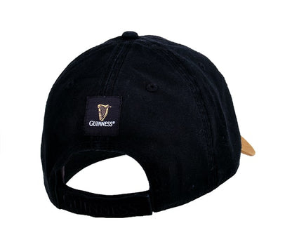 A Guinness UK Guinness Premium Black & Camel with Leather Patch Cap.