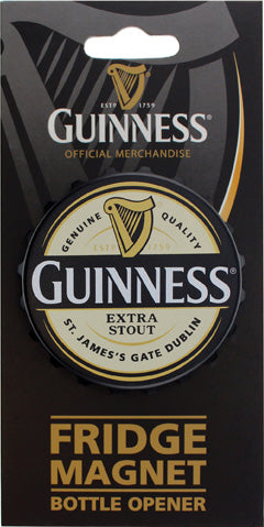 Guinness Screw Cap Bottle Opener Magnet.
