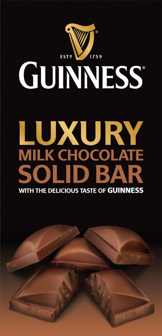 Guinness UK luxury milk chocolate bar, Official Merchandise.