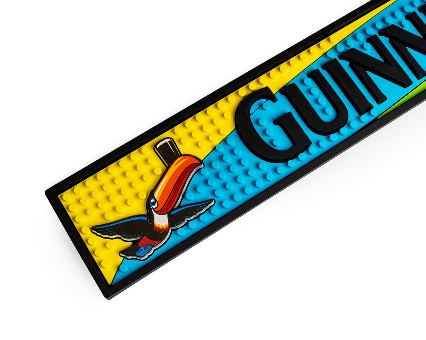 Guinness UK branded Guinness Toucan PVC bar mat, perfect for creating a pub-feel in your home bar.