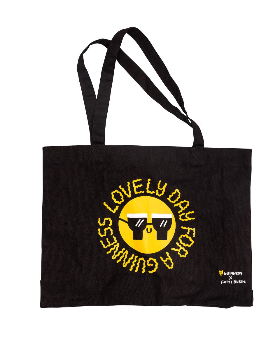 Lovely day for a Guinness festival season tote bag.