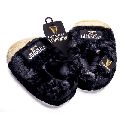 Guinness Pint Slippers, perfect as a novelty gift with the iconic Guinness logo.