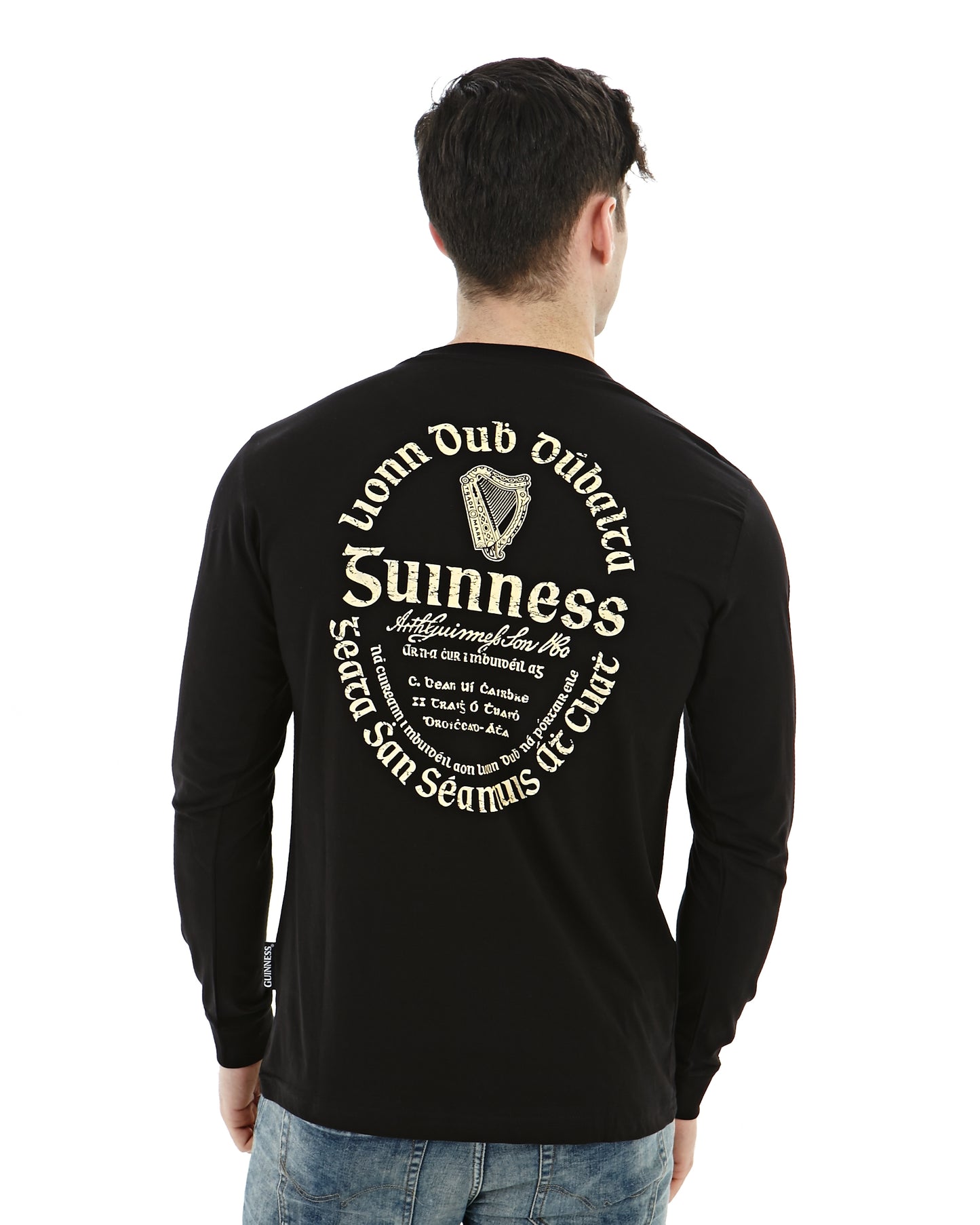 Guinness® Gaelic Label Long Sleeve T-Shirt