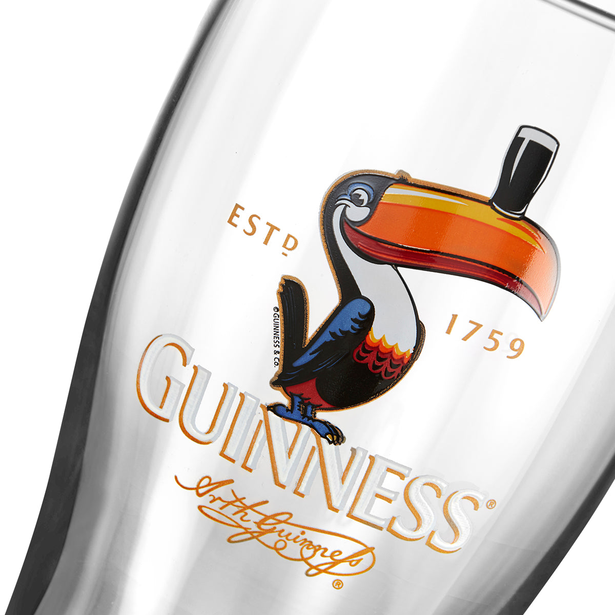 Guinness UK - Guinness Toucan Pint Glass - 2 Pack.