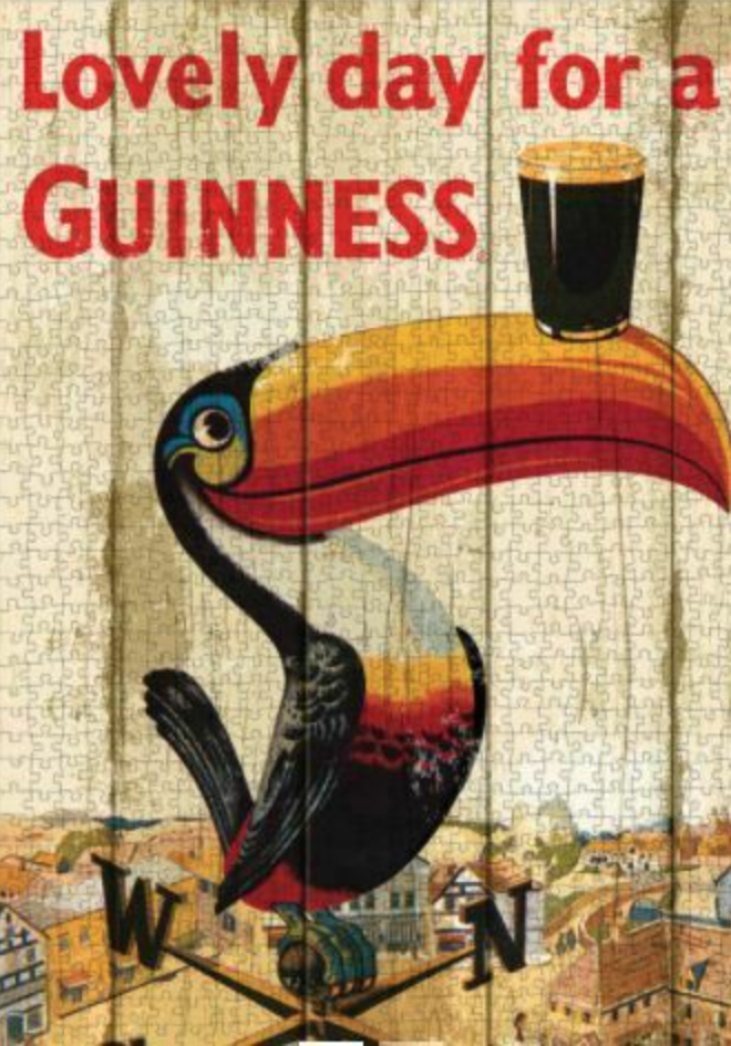 Lovely day for a Guinness UK Toucan Jigsaw Puzzle 1000 Pcs with iconic designs.