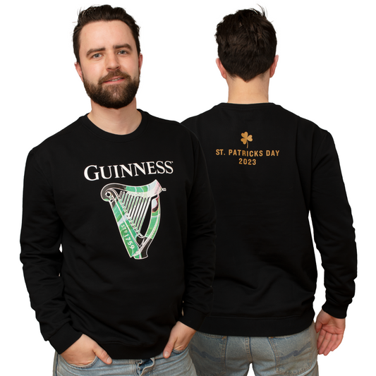 Guinness Limited Ed. St Patrick's Black Sweatshirt 2023 by Guinness