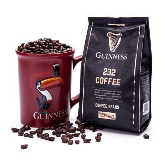 Guinness Toucan & Coffee Set served in a stylish mug. (Brand Name: Guinness UK)