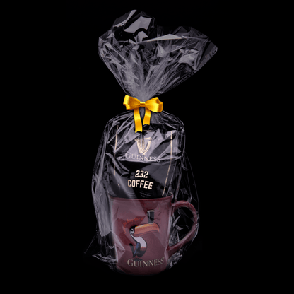 Guinness Toucan & Coffee Set in a Guinness UK gift bag.