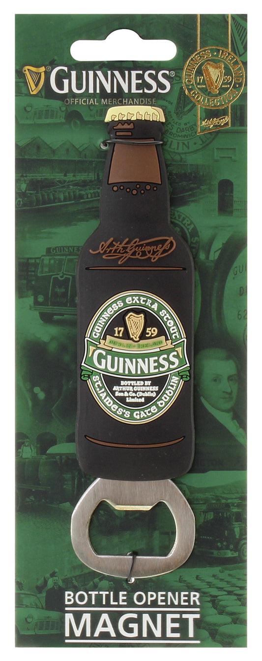 This Guinness Ireland - Pvc Opener Magnet doubles as a bottle opener, perfect for your fridge in Ireland.