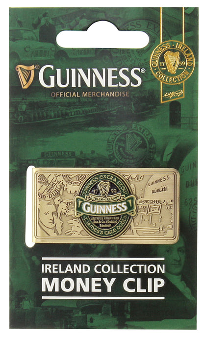 Guinness Ireland money clip, Guinness brand, expertly designed.