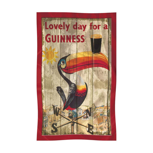 The Guinness Nostalgia Collection includes a delightful Guinness Toucan Tea Towel, making it the perfect item to complement a lovely day.