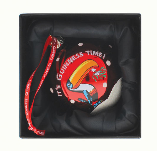 This Guinness Toucan Bauble features a Toucan, making it the perfect ornament for the festive season.
