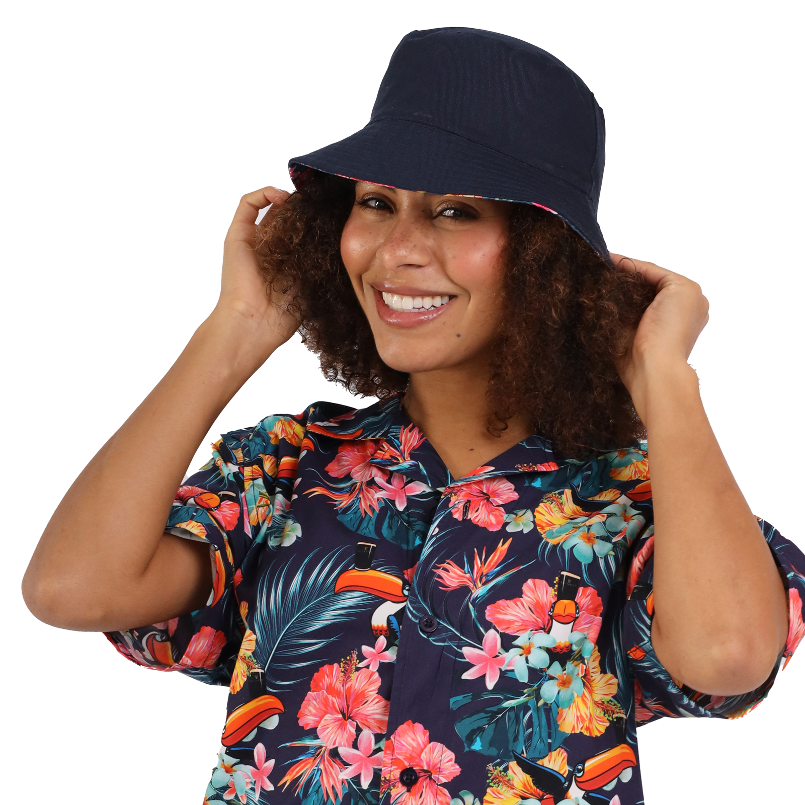Floral reversible bucket hat shop