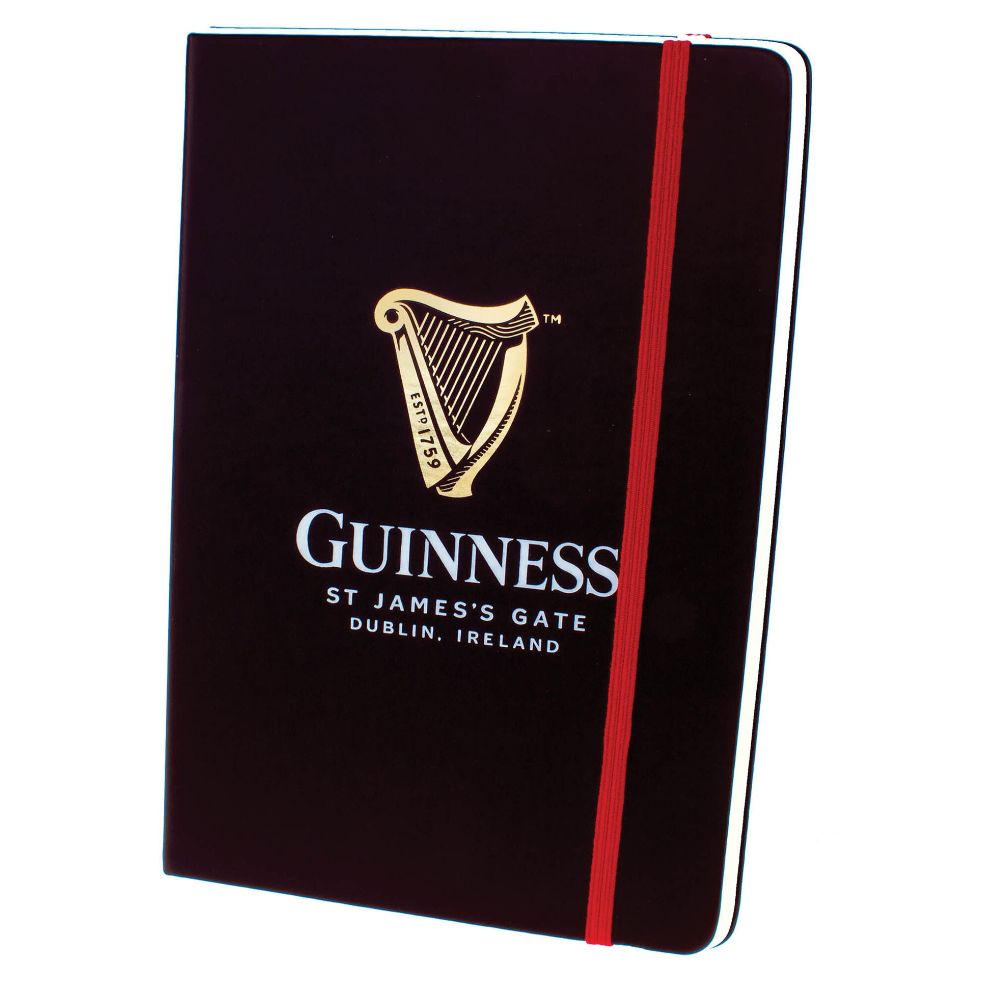 A timeless black Guinness Webstore UK notebook.