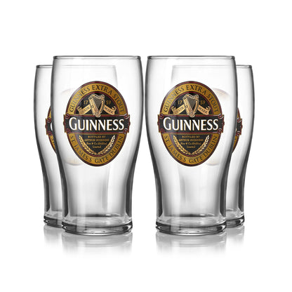Guinness Classic Collection Pint Glass - 4 Pack