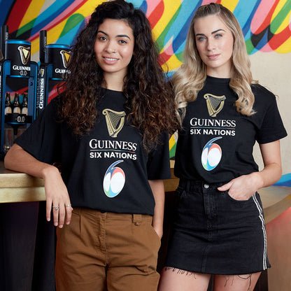 Guinness Six Nations Black T Shirt