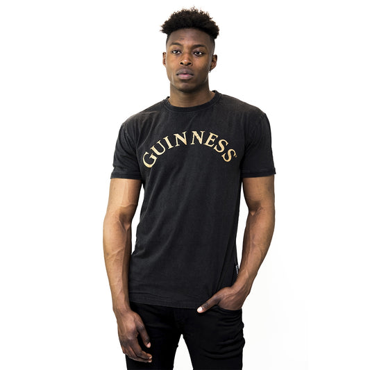 Guinness UK Vintage Label T-Shirt - black.