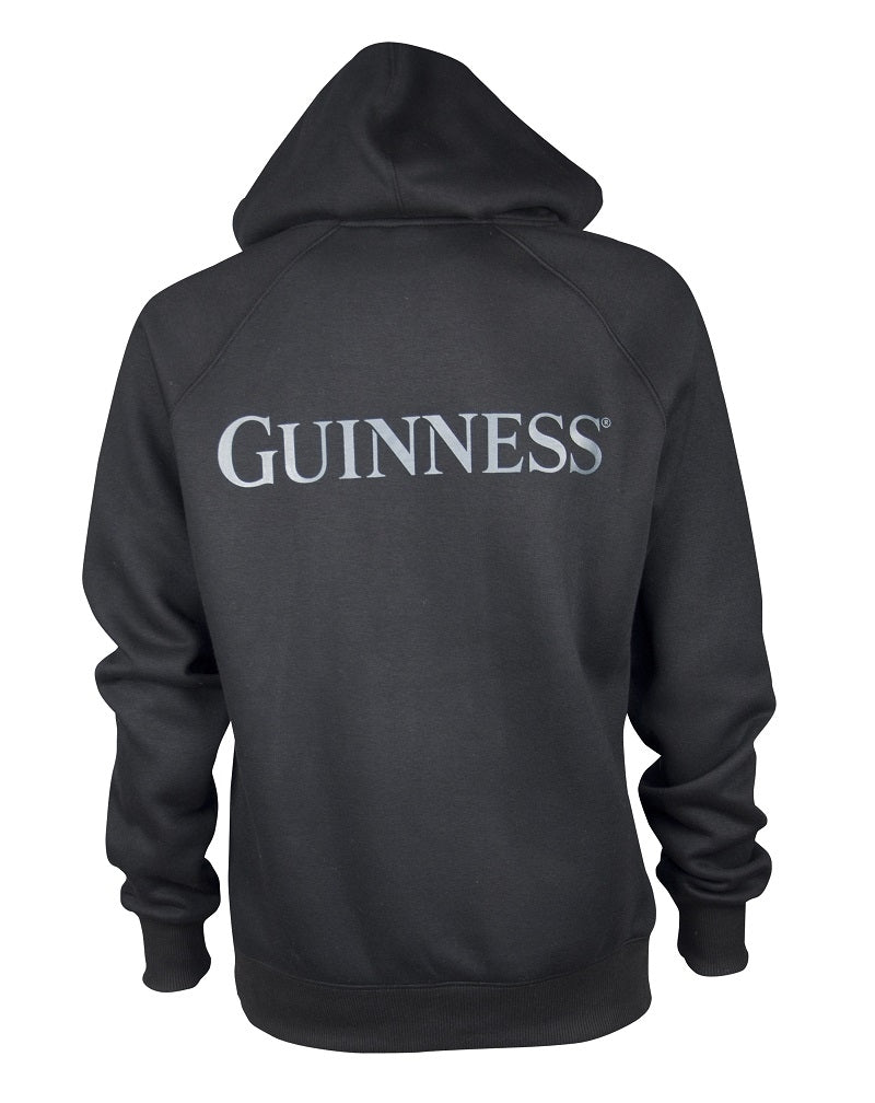 Guinness®  Black Pullover Hoodie with Beer Bottle Pocket