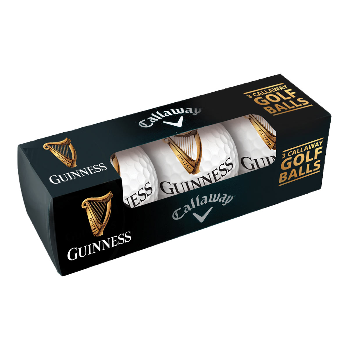 Guinness Contemporary 3pk Golf Balls- Callaway