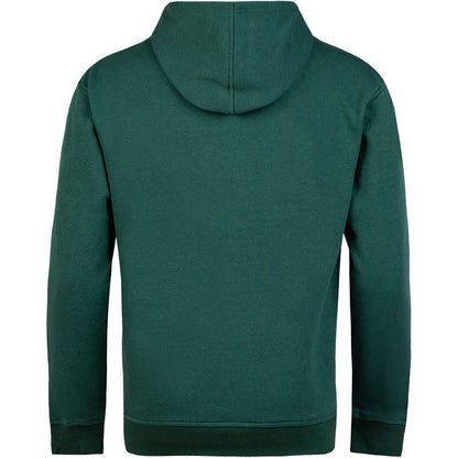 Rear view of a Guinness Bottle Green Unisex Hoodie with no visible logos or designs.